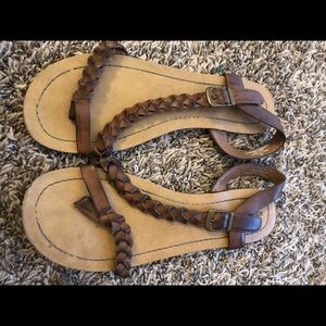 Braided sandals